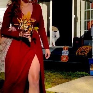 Maroon dress